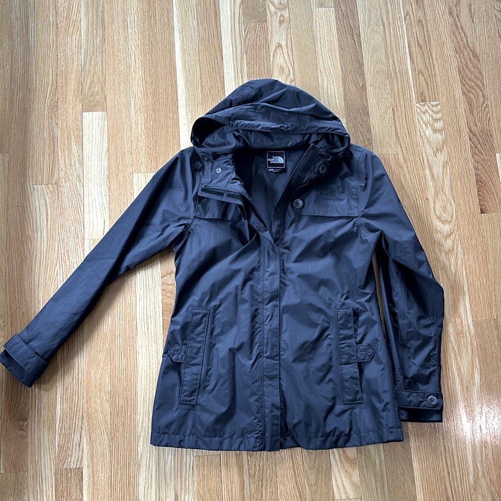 Northface, Black Rain Jacket Size Medium - image 1